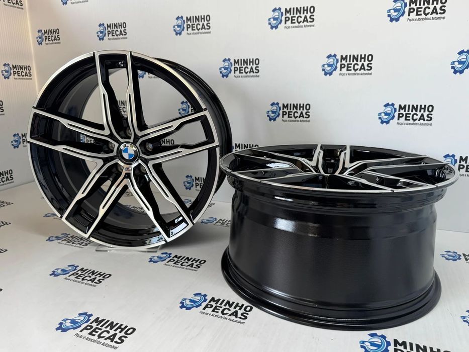 Jantes Look BMW 810M em 19 (5x112) Preto Polido