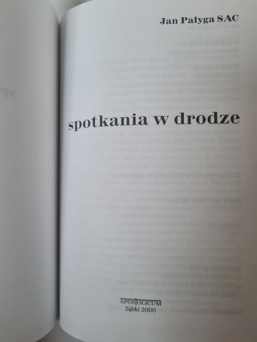 Spotkania w drodze - Jan Pałyga SAC