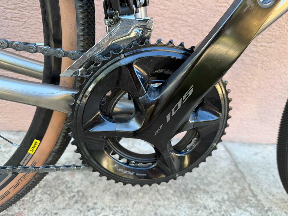 Rower szosowy Ribble endurance CGR Ti, tytanowy, Shimano 105 2x12