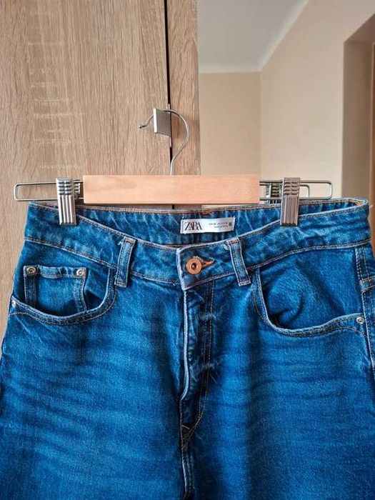 Zara jeansy wysoki stan