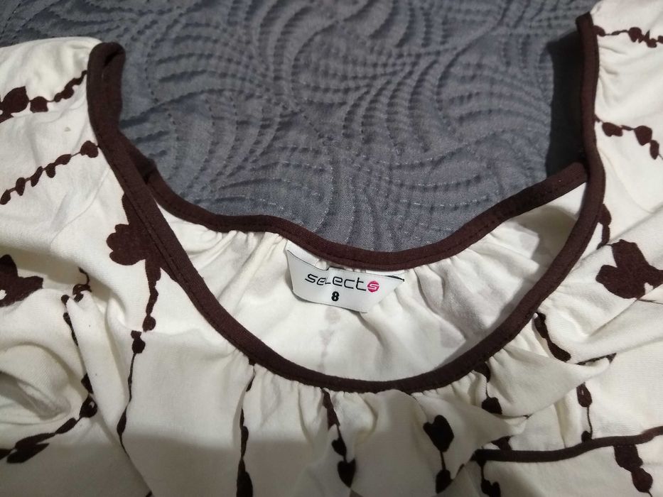 Tunika rozmiar 8 kolor kremowy