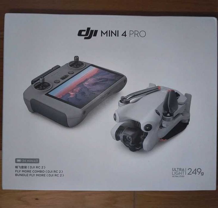 DJI Mini 4 Pro Fly More Combo z RC 2 - po naprawie, sprawny