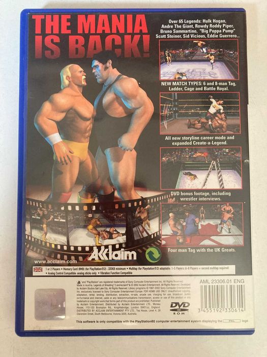 PS2 - Legends of Wrestling 2
