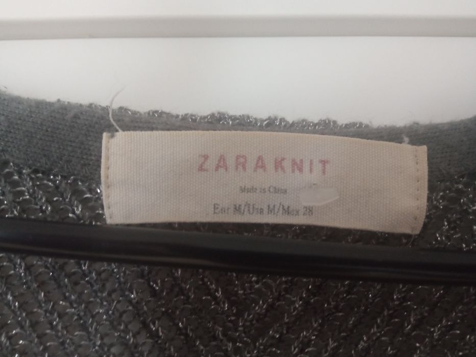 Sweter szary błyszczący M Zara