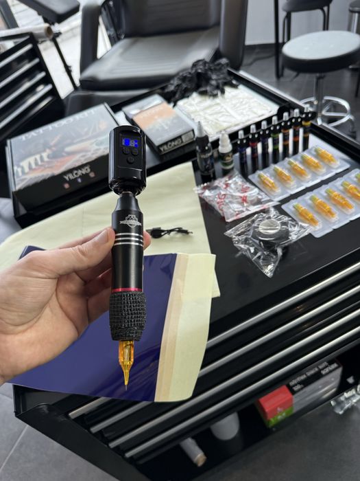 Kit TATTOO Completo Máquina Sem Fios Pen - Pele treinar Tatuagens /etc