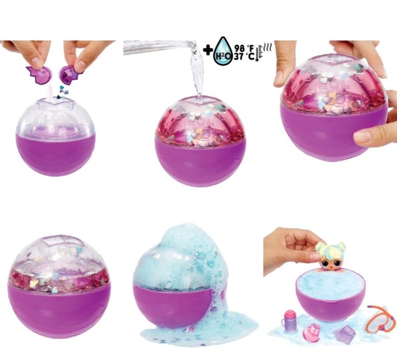 Lol bubble suprise, куля лол, лялька