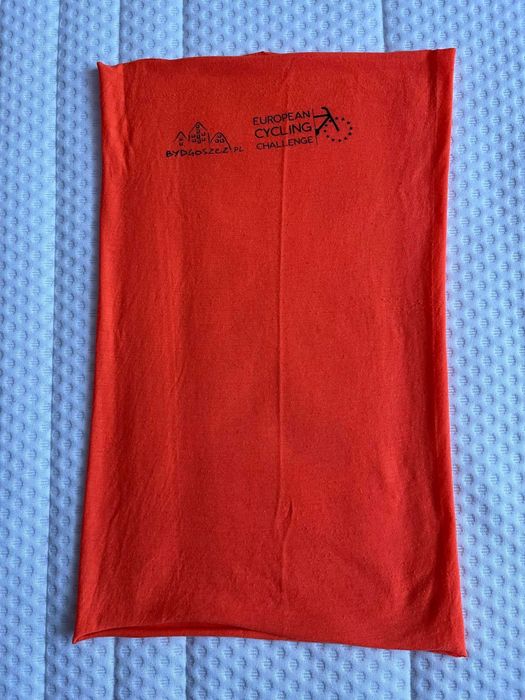 Chusta buff / komin European Cycling Challange pomarańczowa