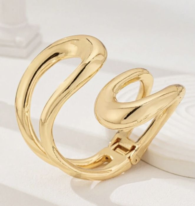 Bransoletka Duża w kolorze złotym