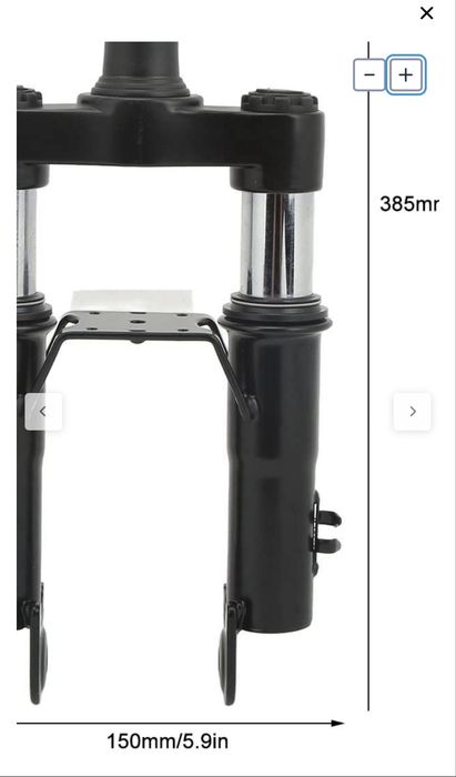 Garfo de suspensão dianteira, peças de reposição de garfo dianteiro de scooter de liga de alumínio com mola dupla, compatível com MI M365 PRO