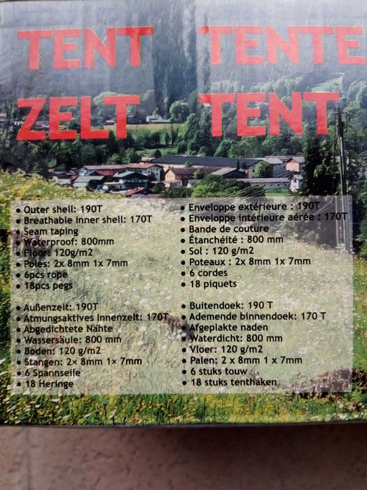 Tenda Campismo Dunlop 2 Pessoas