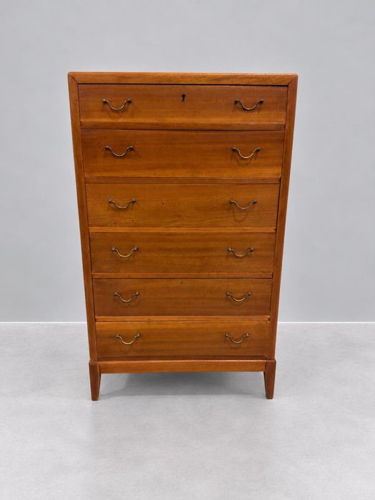 Piękna mahoniowa komoda / Tallboy / szyfoniera / Vintage / duńska / Mid Century Modern / dowóz wysyłka