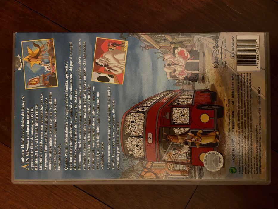 VHS 101 dálmatas 2 - a aventura de Patch em Londres