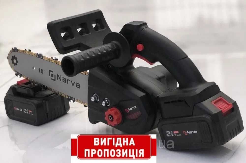 Аккумуляторная БЕСЩЕТОЧНАЯ пила NARVA 21В /4Ач (2ак.Makita) /30см/КЕЙС