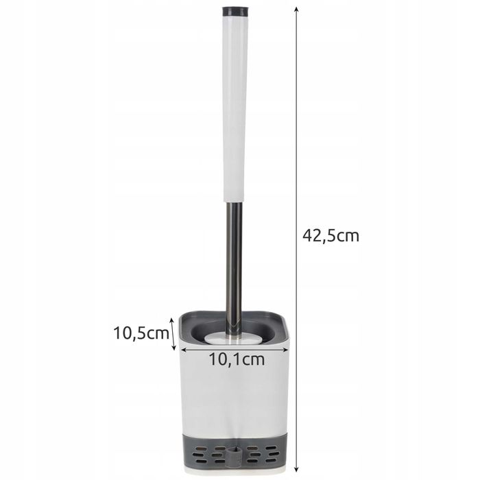 Szczotka do WC Toaletowa Toalety Silikonowa Łazienki Stojak Zestaw