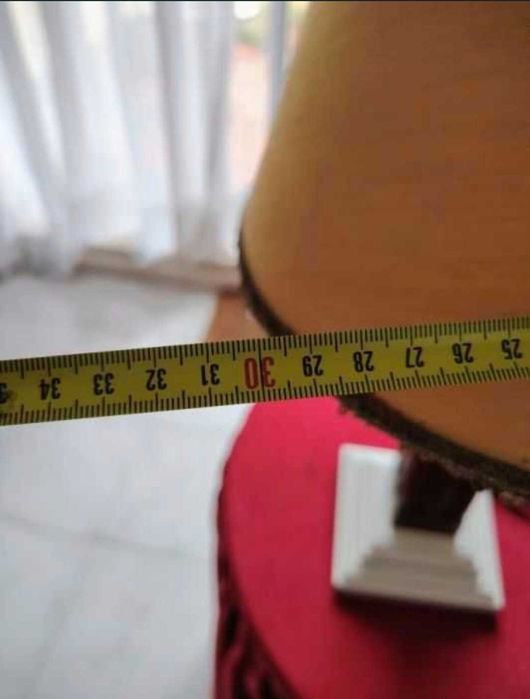 3 Candeeiros em madeira lacada e envernizada