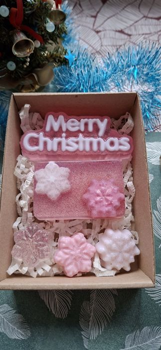 Набори щюз мила ручної роботи. Новорічні набори