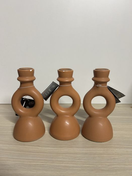 Zestaw 3 świeczników ceramicznych nr.7653