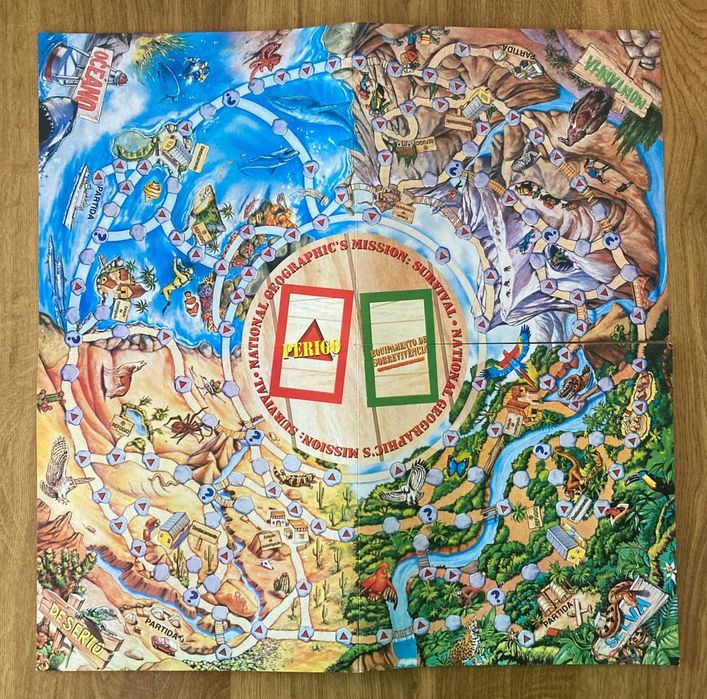 Jogo de Tabuleiro National Geographic Missão: Sobrevivência (Completo)