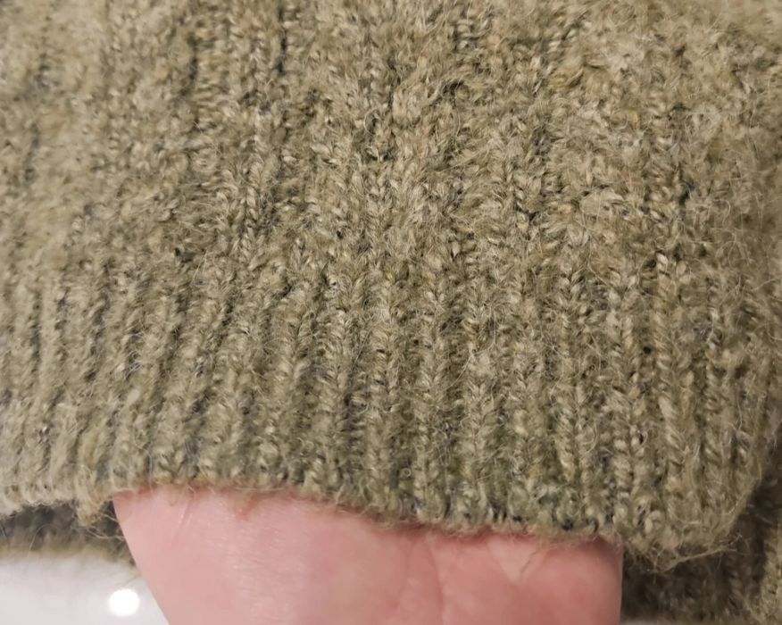 Zara sweterek zielony khaki oliwkowy 104 rozporki