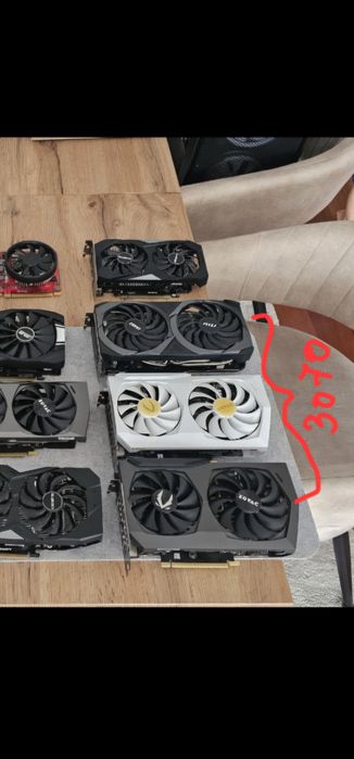 RTX 3070 Ti | RTX 3070 | RTX 3060 Ti | RTX 3060 | RTX 3050 | GTX 1660 Super | GTX 1650 Super