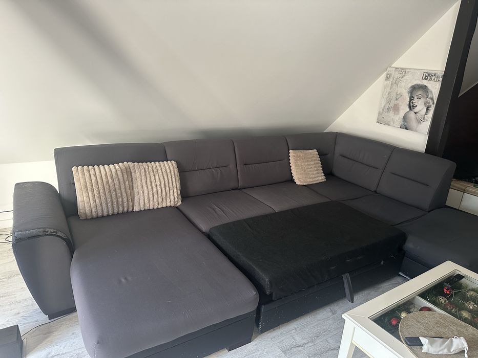 Narożnik U funkcja spania