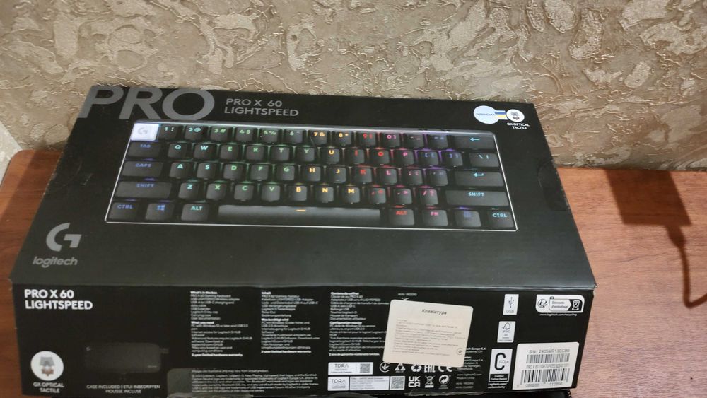 Ігрова клавіатура G pro x 60 Logitech