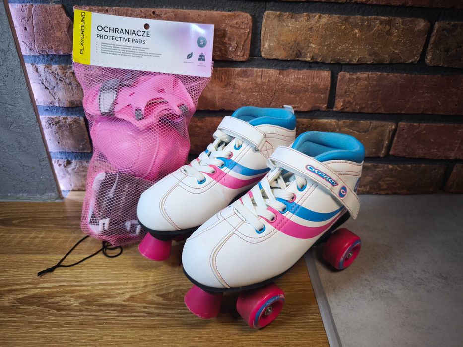 Zestaw Wrotki Osprey Disco Skates, rozmiar: 37 (24 cm) z ochraniaczami