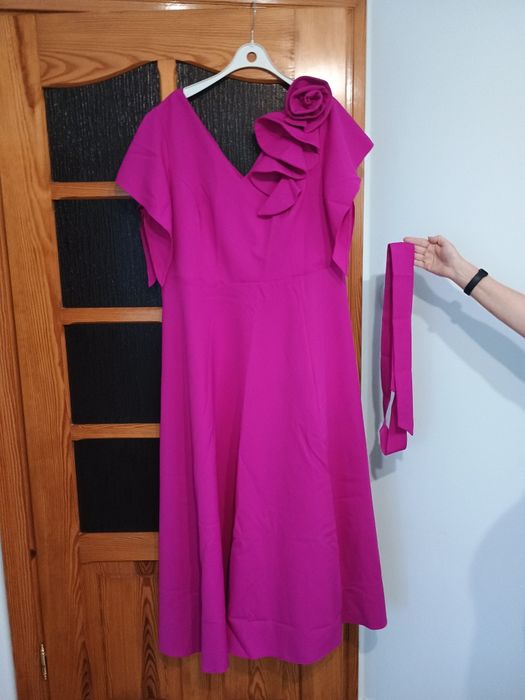 Sukienka Maxi Bonita Fuksja rozmiar 48