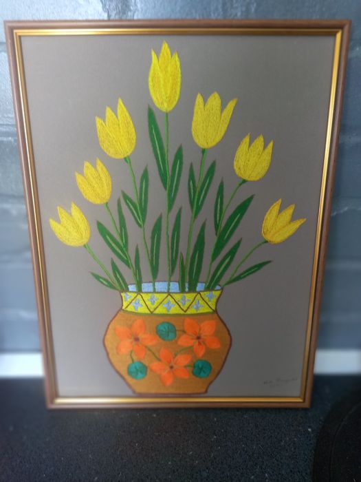 Картина вышита крючком  р 500 × 400