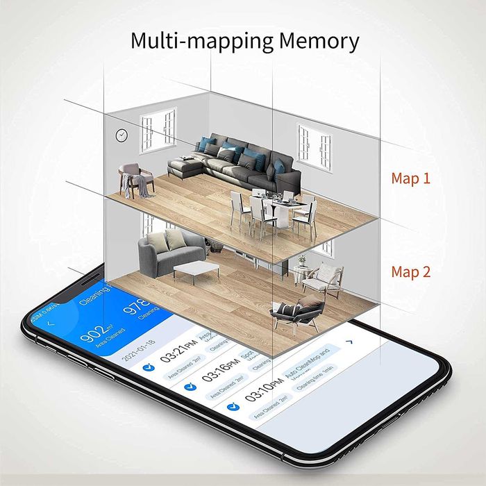 Robot Sprzątający Mopujący Odkurzający Ultenic T10 Stacja WiFi