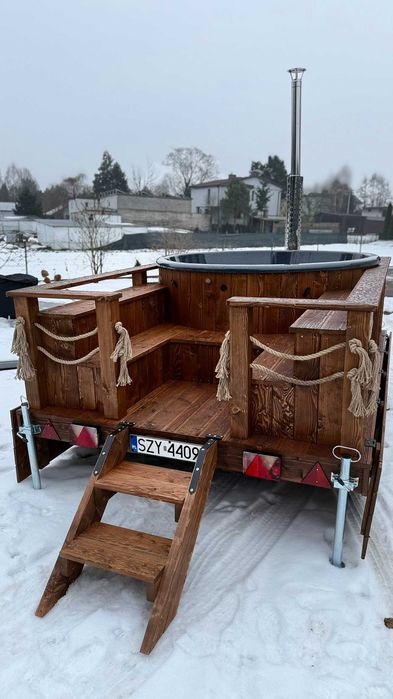 Mobilna Balia Wynajem | Jacuzzi na kółkach | Ruska Bania + Dowóz
