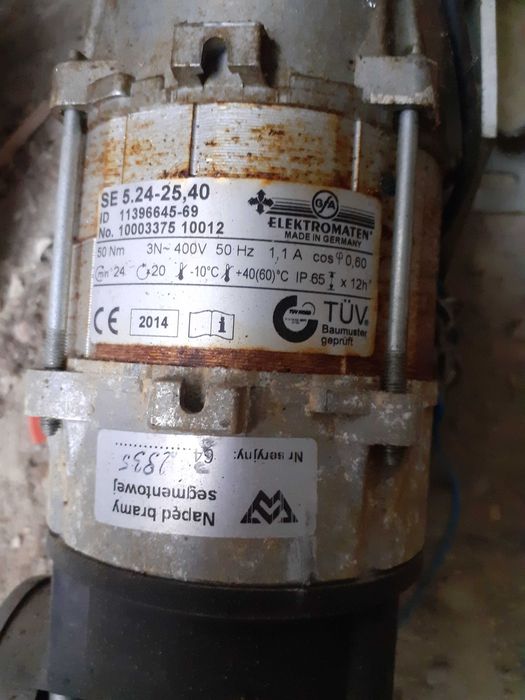 napęd bramy segmentowej elektromaten se 5.24 ws 25 40