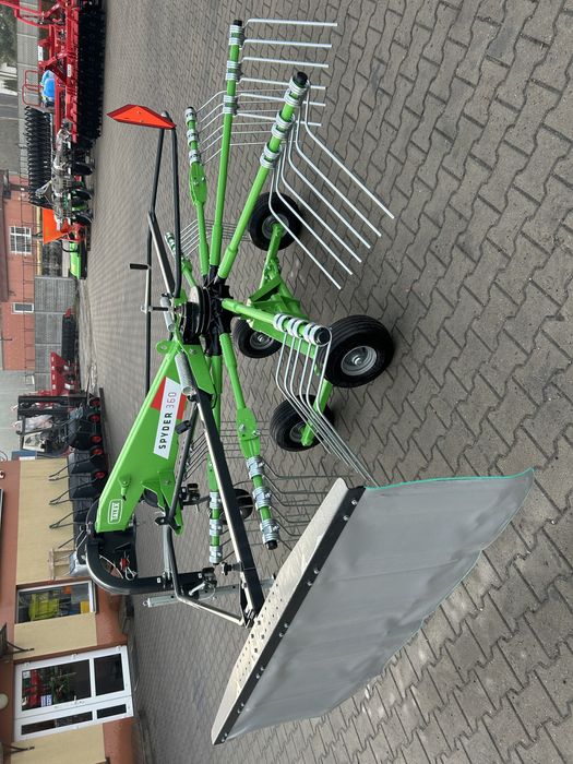 Zgrabiarka Karuzelowa TALEX SPYDER 3,6m 4,2m tandem WOM koło kopiujące