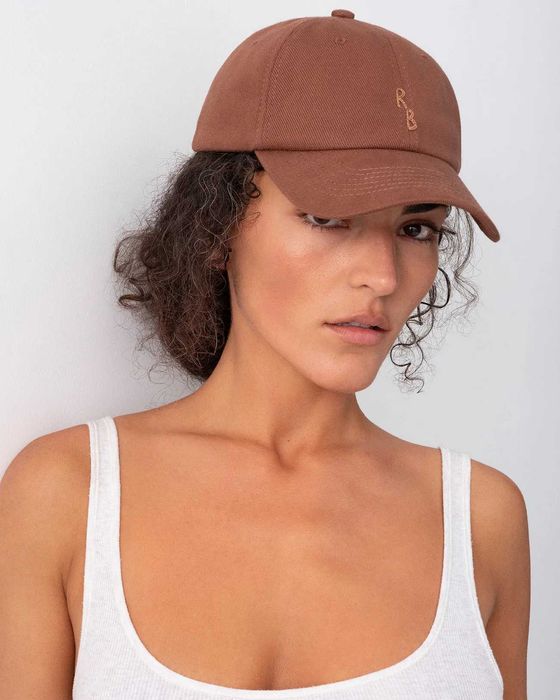 бейсболка RUSLAN BAGINSKIY Logo-embroidered Baseball Cap brown