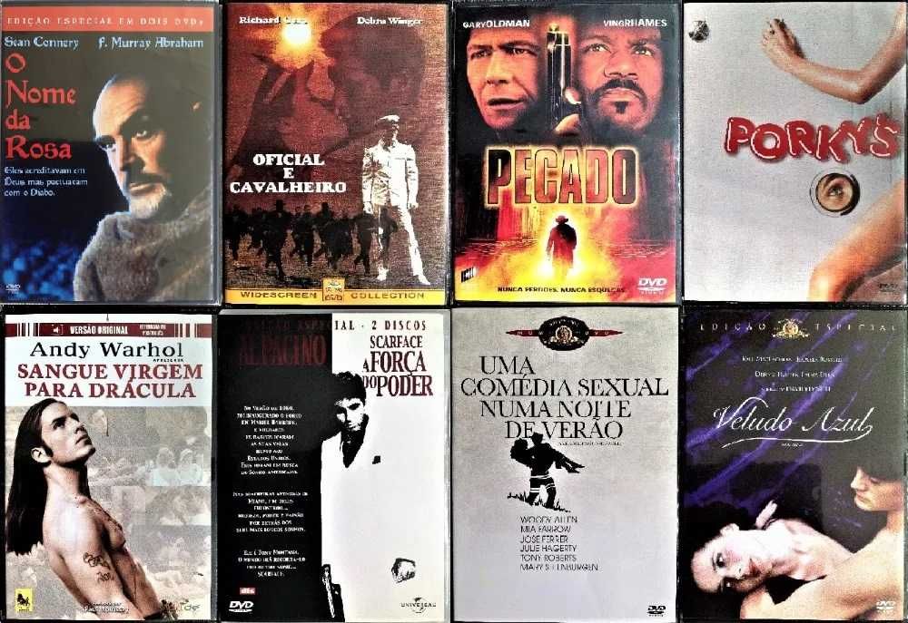40 DVDs - Vários Géneros Cinematográficos - Raros - Muito Bom Estado