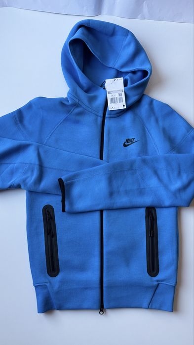 Nowa Nike Tech Fleece rozm. XS Light Photo Blue/Black drill drillstyle