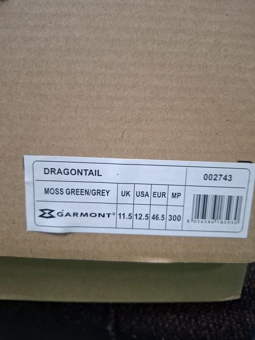 Buty trekkingowe Garmont Dragontail zielone Moss Green Grey 46 r 47 świetne buty w góry  zaniżona rozmiarówka