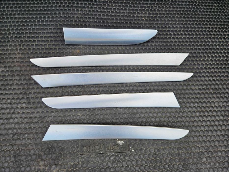 Listwy Dekor Listwa Konsoli Drzwi Aluminium Szczotkowane EU Komplet Audi A6 C6