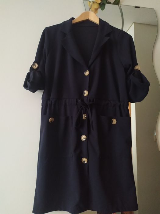 Vestido/casaco castanho OU azul escuro - NOVO