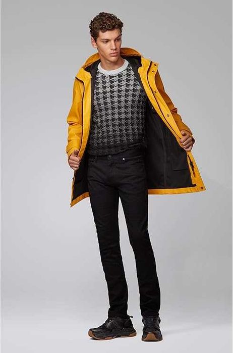 Męskie Jeansy BOSS Czarne Delaware BC-C 34W/32L