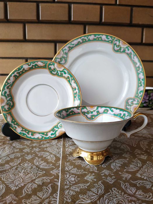 Чайное трио тройка чашка тарелка Германия Бавария Винтаж Фарфор: 900 ...