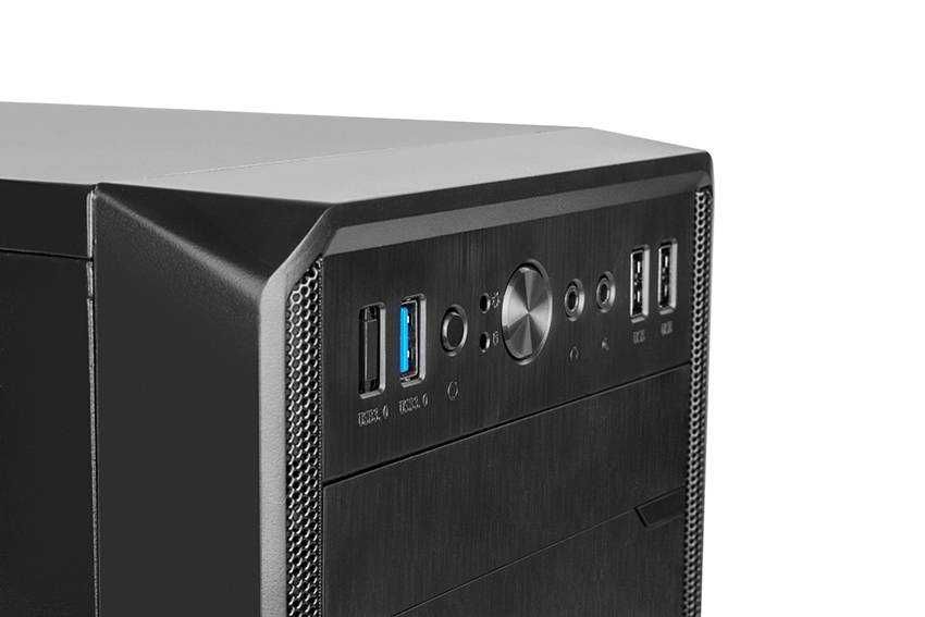 PC DESKTOP NOVO - Cx m-ATX Nox Lite 030 Preta 500W, MSI A320M-A Pro, 8GB RAM, SSD 120 GB