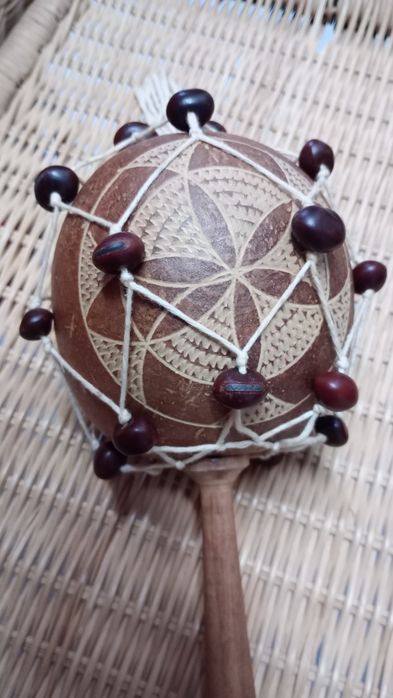 Maraca Caribenha, instrumento musical artesanal