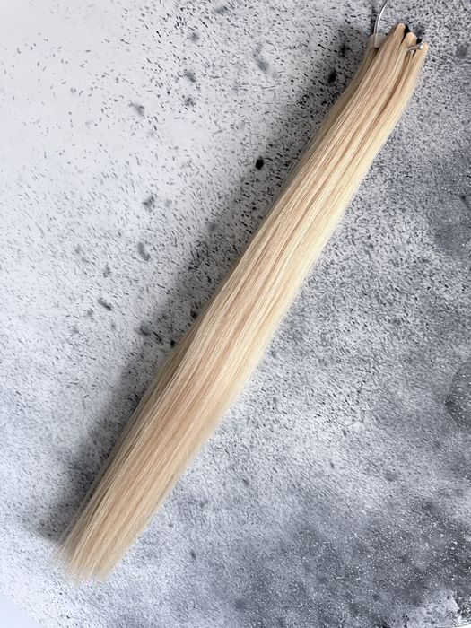 Włosy naturalne długie 50 cm 50g blond refleksy kanapki tape on