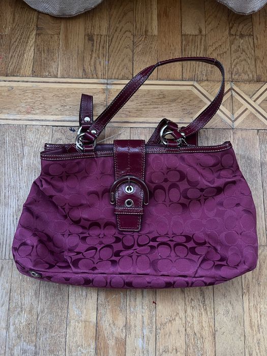 Вінтажна сумка Coach soho cherry red