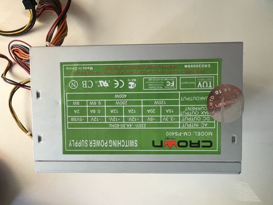 Рабочий блок питания CROWN на 400w