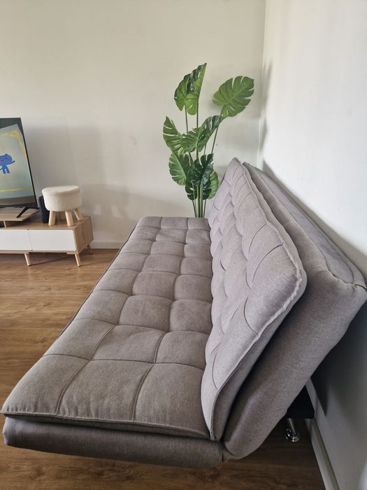 Sofá cama cinzento 3 lugares
