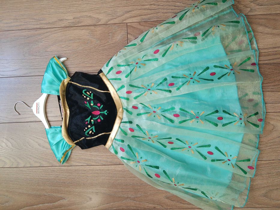 Anna Ana Kraina Lodu suknia strój kostium przebranie na bal 110 116