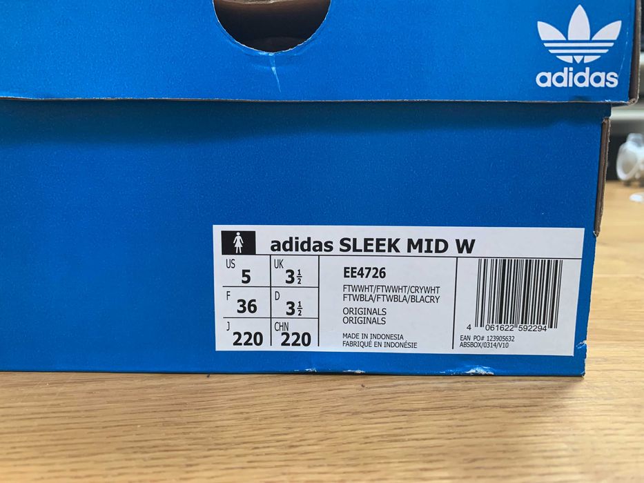 Nowe buty Adidas Sleek Mid W 36