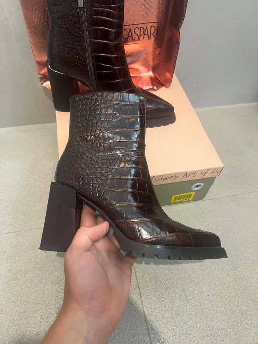 Buty Botki Sztybety na platformie Cesare Gaspari | 38 EU